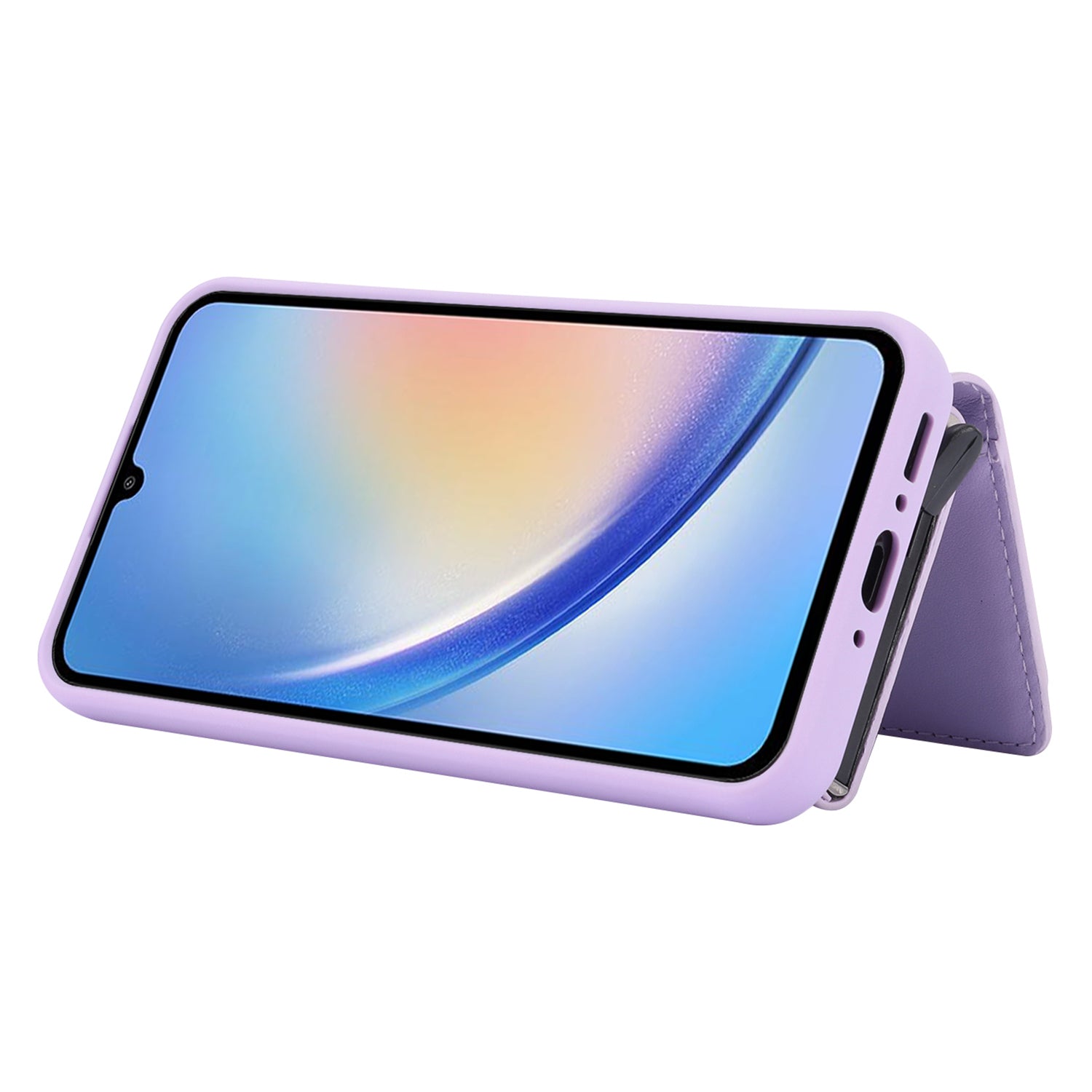 For Samsung Galaxy A34 5G Kickstand Case RFID Blocking Detachable Pop-Up Card Holder Phone Cover For Samsung Galaxy A34 5G Kickstand Case RFID Blocking Detachable Pop-Up Card Holder Phone Cover